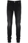 BALMAIN SLIM JEANS EMBOSSED LOGO