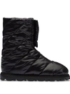 Miu Miu Panelled Ankle Boots In Black