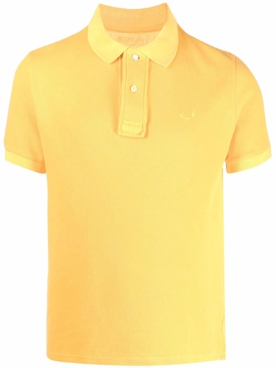 Jacob Cohen Short-sleeve Cotton Polo Shirt In Gelb