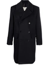 Mackintosh Redford Double-breasted Coat In Blau