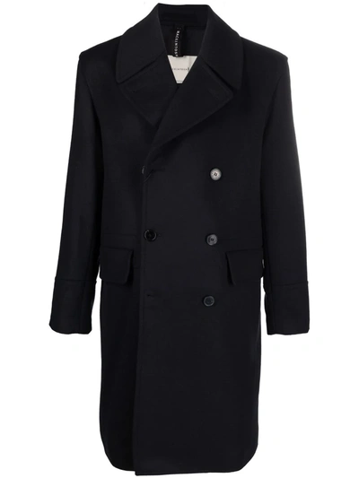 Mackintosh Redford Double-breasted Coat In Blau