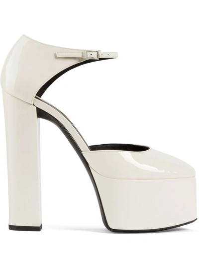 Giuseppe Zanotti Patent-leather Platform Pumps In White