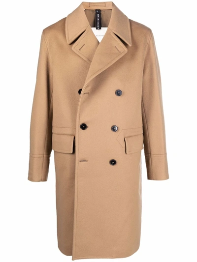 Mackintosh Redford Double-breasted Coat In Brown