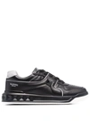 Valentino One Stud Low-top Sneakers In Black