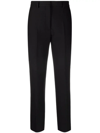 Msgm High-waisted Tailored Trousers In Black