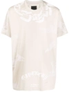 Givenchy Chain-link Print Logo T-shirt In Nude