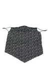 Helmut Lang Slogan-print Face Mask In Black