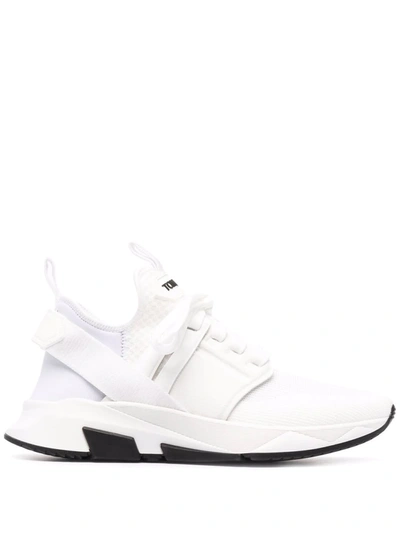 Tom Ford Jago Contrast Trainer Sneakers In White