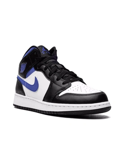 JORDAN AIR JORDAN 1 MID "RACER BLUE/BLACK/WHITE" SNEAKERS