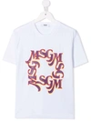Msgm Logo-print T-shirt In White