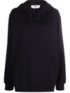 Msgm Logo-trimmed Hoodie In Schwarz
