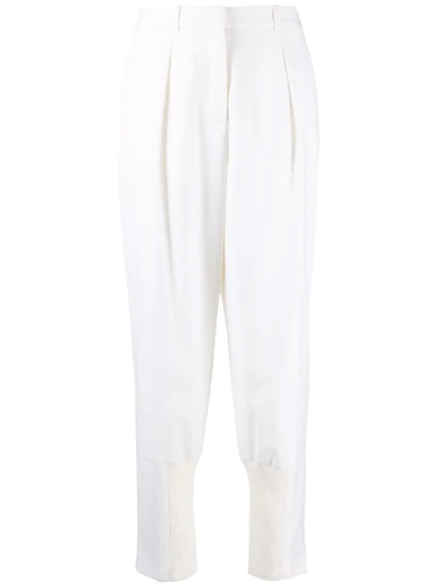 Fabiana Filippi High-waisted Cropped Trousers In White