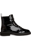 GIUSEPPE ZANOTTI THORA LACE-UP ANKLE BOOTS