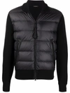 TOM FORD CONTRASTING-SLEEVES PUFFER JACKET