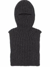Ambush Grey Wool & Cashmere Balaclava In Black