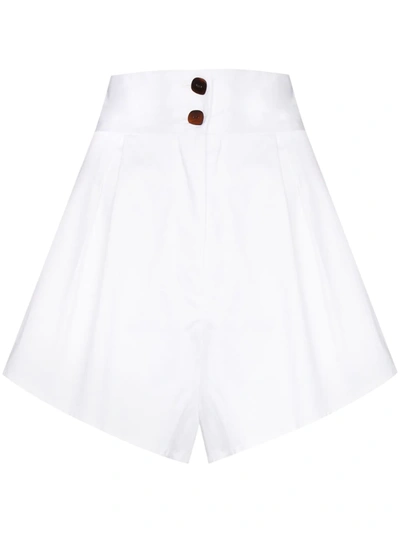 Adriana Degreas High Waisted Shorts In Weiss