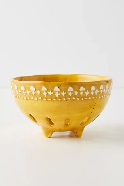 Anthropologie Gertrude Berry Bowl In Yellow