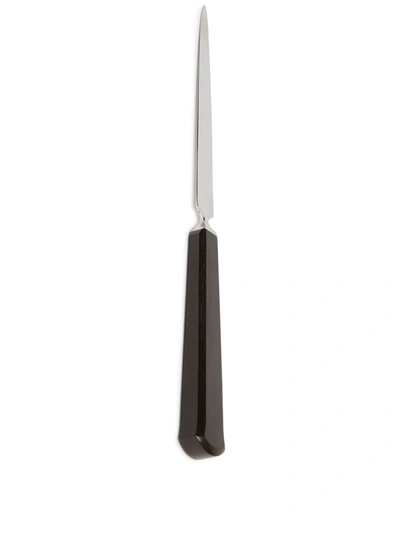 Lorenzi Milano Polished-effect Letter Opener In Braun