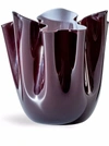 VENINI FAZZOLETTO OPALINO TWO-TONE VASE