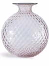 Venini Monofiori Balloton Vase In Rosa