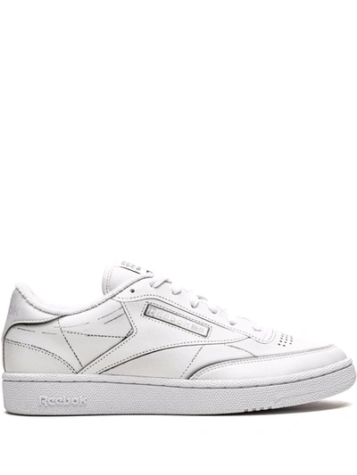 Reebok Maison Margiela Project 0 Club C Printed Leather Trainers In White