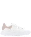 Alexander Mcqueen White & Pink Court Trainer Sneakers In White