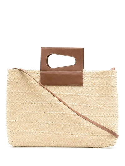 Nannacay Cacau Straw Bag In 中性色