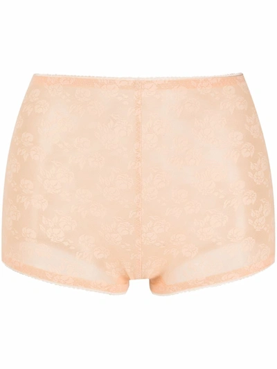 N°21 Floral-lace Shorts In Neutrals