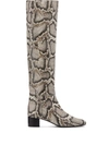 Giuseppe Zanotti Doreen Snakeskin-effect Boots In 褐色