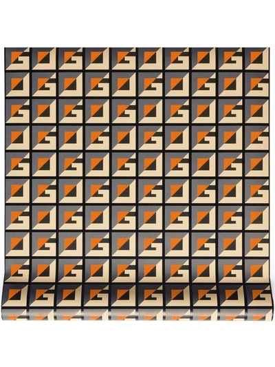 Gucci Square G Wallpaper In Orange