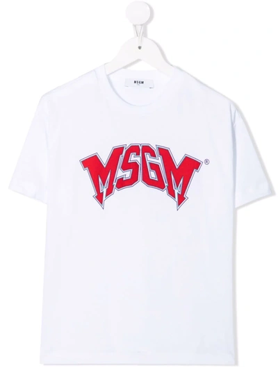 Msgm Logo-print T-shirt In 白色