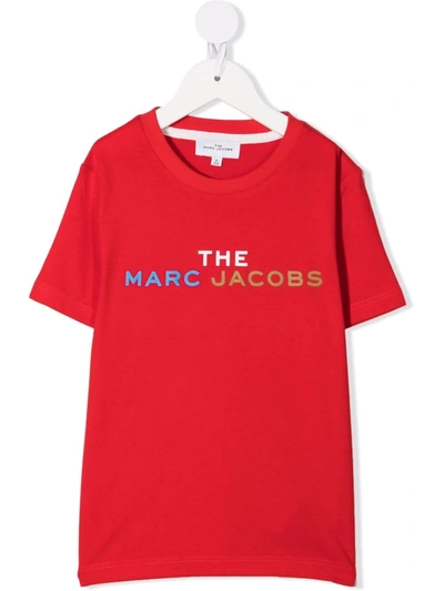 The Marc Jacobs Teen Logo-print Cotton T-shirt In Red