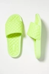 Apl Athletic Propulsion Labs Lusso Quilted Slide Sandal In Green
