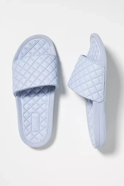 Apl Athletic Propulsion Labs Lusso Quilted Slide Sandal In Blue