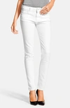Dl 1961 Florence Crop Skinny Maternity Jeans In Milk