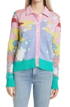 NICOLE MILLER UNIVERSAL LOVE CROP CARDIGAN