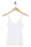 Bcbgeneration Solid V-neck Knit Camisole In Optic White