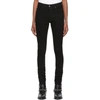 Amiri Black Denim Jeans With Tears Details In Blackod
