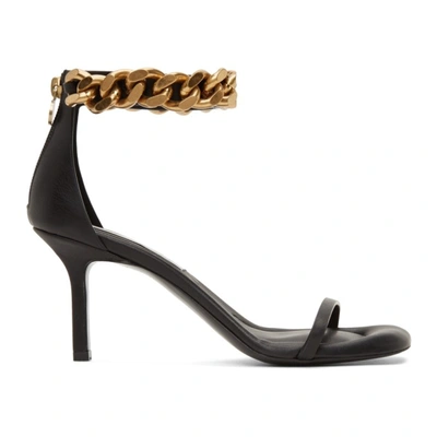 Stella Mccartney Black Falabella Heeled Sandals