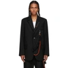 SONG FOR THE MUTE BLACK WOOL OVERSIZED BLAZER