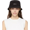 MIAOU BLACK TERRYCLOTH LIL' BUCKET HAT