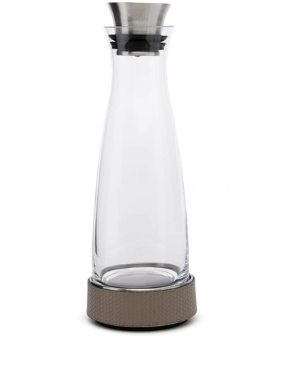 Pinetti Leather-trim Water Bottle In Nude