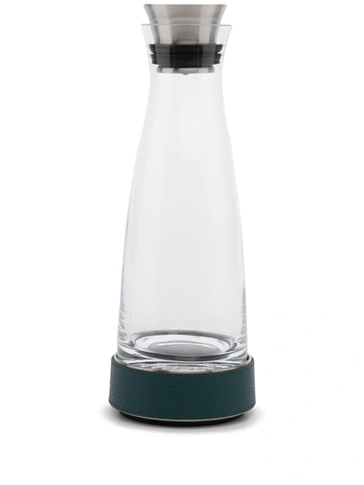 Pinetti Leather-trim Water Bottle In Grün
