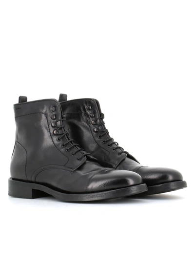 Alexander Hotto Lace-up Boot 60017 In Black