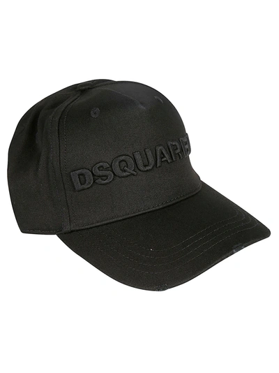 Dsquared2 Logo Embroidered Baseball Cap In Black