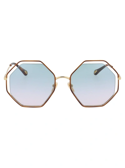 Chloé Ch0046s Sunglasses In Gold