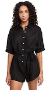Vitamin A Playa Coverup Button-front Romper