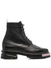 THOM BROWNE LACE-UP LONGWING BOOTS