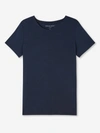 Derek Rose Women's T-shirt Lara Micro Modal Stretch Navy In Navy