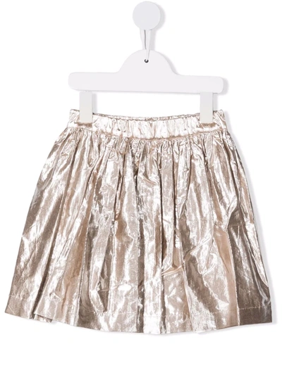 Bonpoint Kids' Metallic-finish Skirt In Neutrals